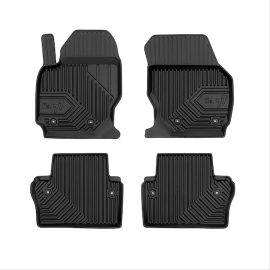 Frogum Set of Front and Rear Mats 4pcs for Volvo S80 / V70 2006-2016 Black