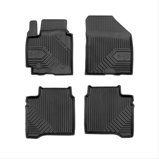 Frogum Set of Front and Rear Mats 4pcs for Suzuki Baleno 2015 Black