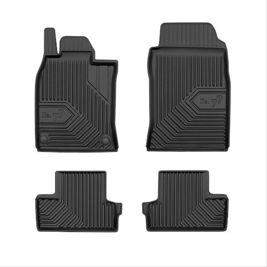 Frogum Set of Front and Rear Mats 4pcs for Mini Cooper 2001-2006 Black