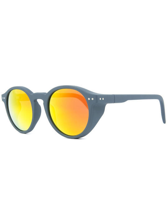 Sun's Good Sunglasses with Gray Plastic Frame and Orange Mirror Lens SG01C035