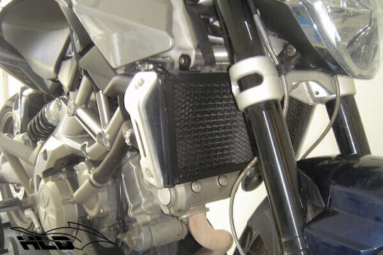 C-Racer Motorrad-Kühlerschutz Aprilia Zittern Schwarz