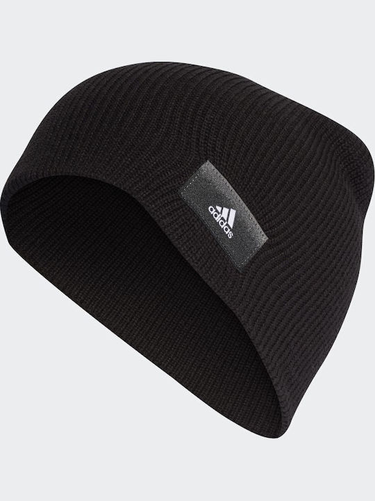 Essentials Beanie Beanie Knitted in Black color