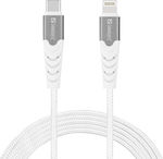 Sandberg Geflochten USB-C zu Lightning Kabel Weiß 2m (136-48)