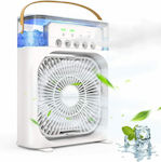 Office/Home Fan with Lighting White 600ML