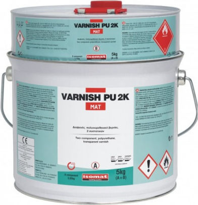 Isomat Varnish-PU 2KW Βερνίκι Εμποτισμού Πολυουρεθάνης 2 Συστατικών Άχρωμο Ματ 1lt 5kg