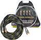 Ground Zero Kabel 2x RCA-Stecker - 2x RCA-Stecker 3m GZCC 3.0X-TP