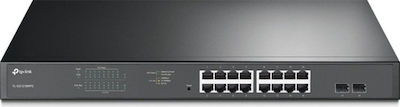 TP-LINK TL-SG1218MPE v5 Managed L2 PoE+ Switch με 16 Θύρες Gigabit (1Gbps) Ethernet και 2 SFP Θύρες