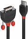 Lindy Cable DVI-D male - HDMI male 5m Μαύρο (36274)