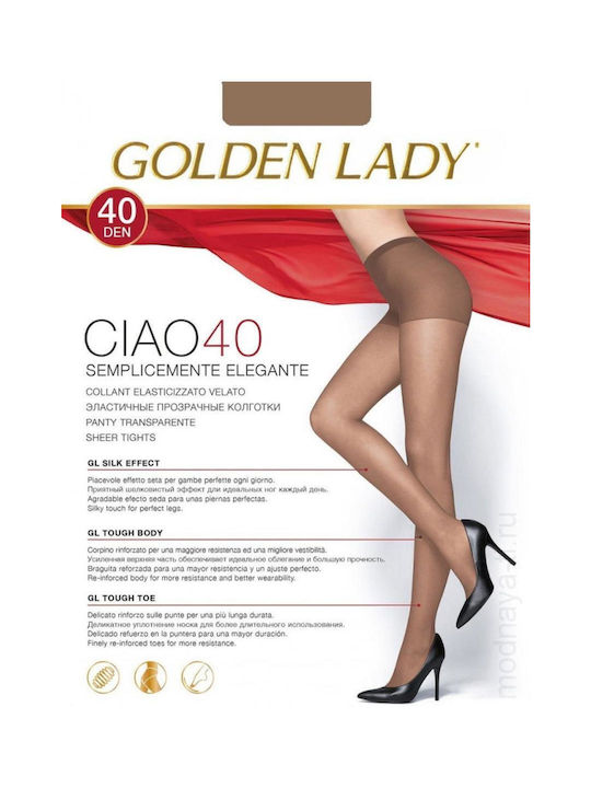 Golden Lady Ciao 36QYQ Colanți transparenți pentru femei 40 Den Melon