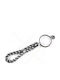 U.S. Polo Assn. Keychain Leather Silver