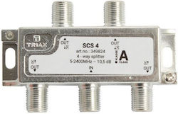 Triax 4-Посочен SCS-4 5-2400MHz Сплитер Triax 4-Посочен SCS-4 5-2400MHz Сплитер