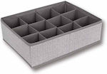 Fabric Drawer Organizer For Clothes in Gray Color 32x24x10cm 1pcs