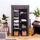 Navaris Fabric Hanging Storage Case For Clothes in Gray Color 30x30x126cm 1pcs