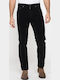 Trousers Elastic in Regular Fit Black