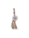 Espiel Hanging Wall Decor Evil Eye Beige Made of Glass 40x1x10cm