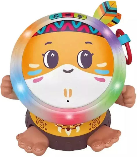 Hola Toys Musical Instrument Indian – Drum with Lights and Sounds for 18+ Months