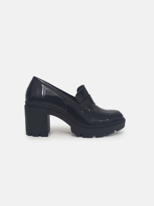 InShoes Pantofi cu toc din Lăcuit Negre