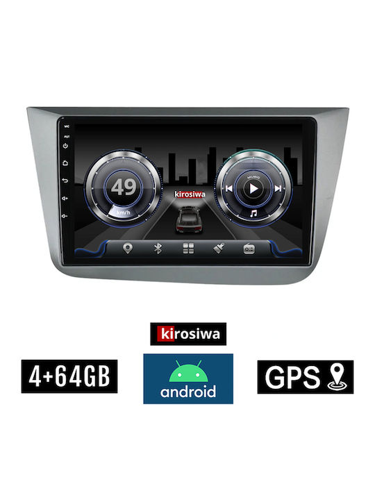 Kirosiwa Auto-Audiosystem für Seat Toledo 2004-2009 (Bluetooth/USB/WiFi/GPS) mit Touchscreen 9"