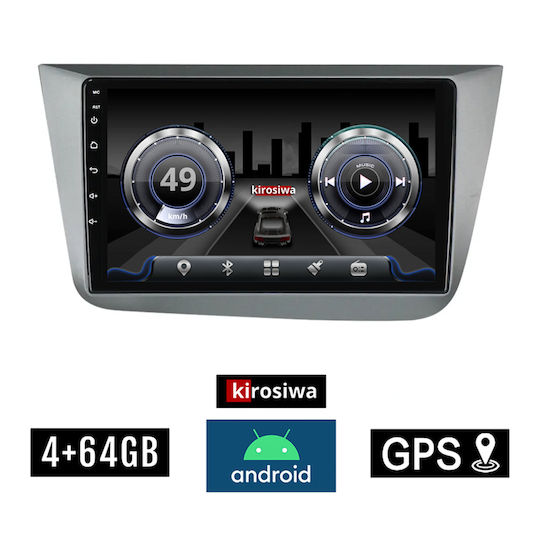 Kirosiwa Auto-Audiosystem für Seat Toledo 2004-2009 (Bluetooth/USB/WiFi/GPS) mit Touchscreen 9"