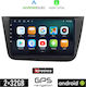 Kirosiwa Auto-Audiosystem für Seat Toledo 2004-2009 (Bluetooth/USB/AUX/WiFi/GPS/Apple-Carplay/Android-Auto) mit Touchscreen 9"