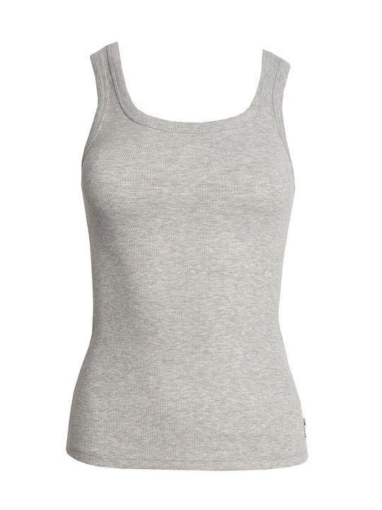 SugarFree Women's Athletic Blouse Sleeveless Gray