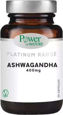 Power Of Nature Platinum Range Ashwagandha 400mg 30 κάψουλες