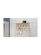 Topeshop Wooden Wall Hanger 7 Hooks Beige 70x20x18cm