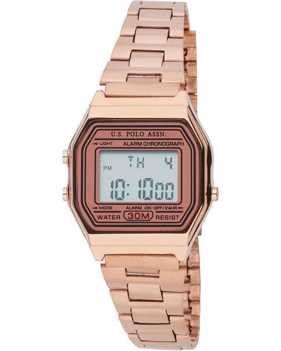 Us polo assn deals watch rose gold
