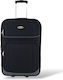 Forecast Medium Travel Suitcase Black with 2 Wheels Height 65cm