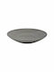 Ankor Plate Shallow made of Porcelain Gray with Diameter 24cm