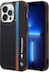BMW Tricolor Stripe Back Cover Σιλικόνης Μαύρο (iPhone 14 Pro)