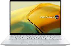 Asus ZenBook 14 OLED UX3402VA-KN158W 14" (Ядро i5-1340P/16ГБ/512ГБ SSD/W11 Home) Foggy Silver (Гръцка клавиатура)