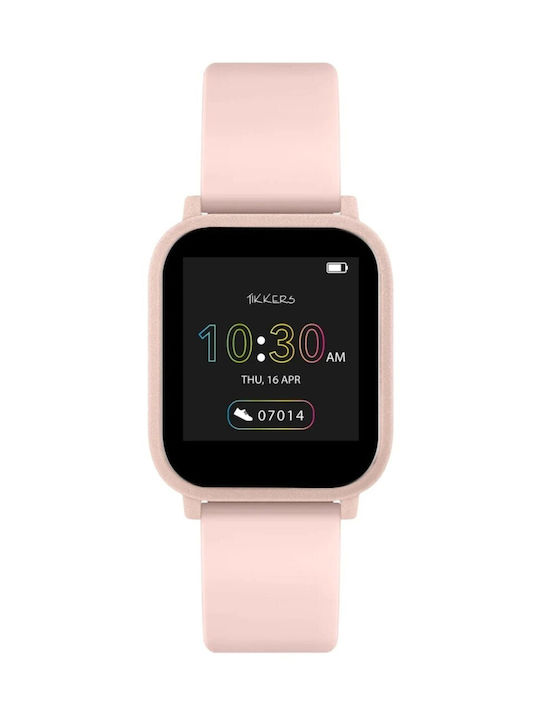 Tikkers Smartwatch pentru copii cu curea din cauciuc/plastic Roz