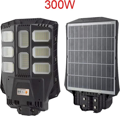 Invictus Ηλιακό Φωτιστικό Δρόμου 300W Ψυχρό Λευκό 6000K με Αισθητήρα Κίνησης, Φωτοκύτταρο και Τηλεχειριστήριο IP65 33.5x36εκ.