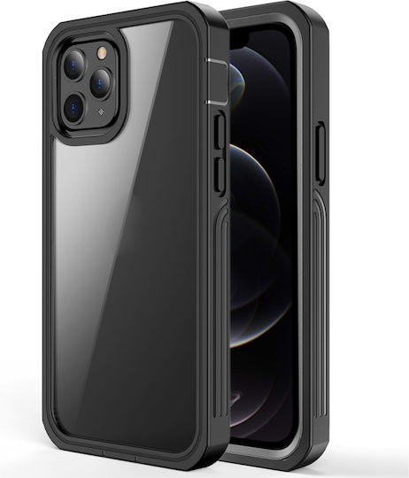 Redpepper IP68 360 Full Cover Αδιάβροχο Μαύρο (iPhone 12 / 12 Pro)
