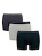 Base Herringbone Ανδρικά Μποξεράκια Grey/Navy 3Pack