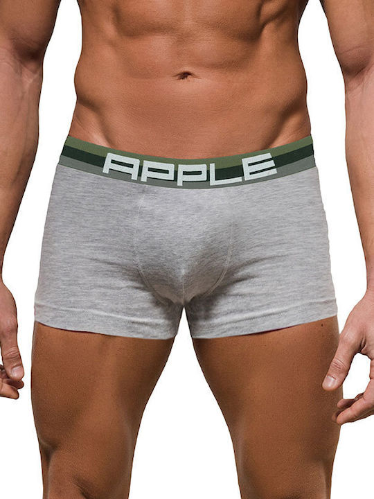 Apple Boxer Ανδρικό Μποξεράκι Grey Melange/Khaki