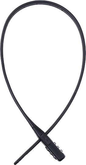 Oxford Combi Zip Lock Αντικλεπτική Κουλούρα Μοτοσυκλέτας Μαύρο Χρώμα