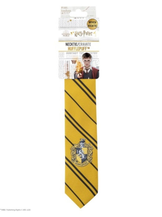 Cinereplicas Hufflepuff Cravată pentru Bărbați Sintetic Tipărit în Culorea Galben