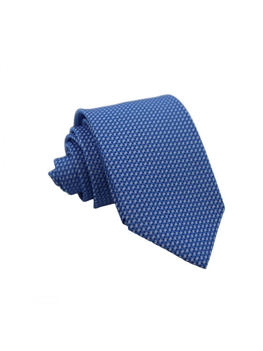 Tie Blue/Blue Design 6/8cm.