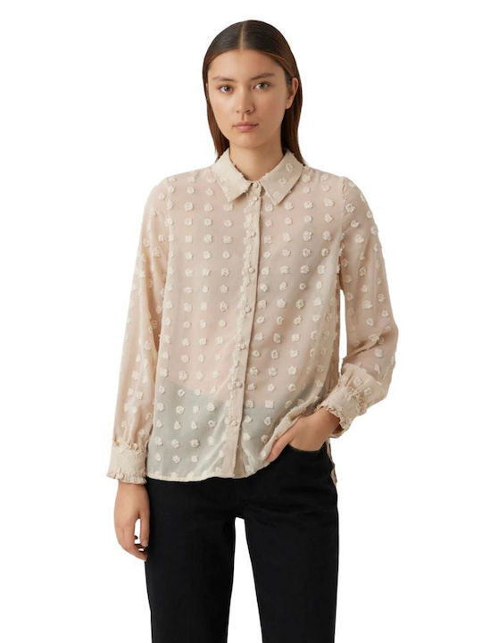 Vero Moda Women's Long Sleeve Shirt White