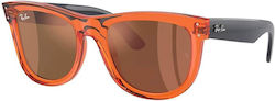 Ray Ban Wayfarer Reverse Слънчеви Очилa Оранжеви с Пластмасова Рамка
