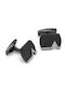 Visetti Cufflinks of Steel Black