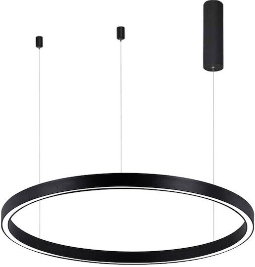 Braytron Hängelampe Schwarz LED mit Warm zu kühlem Weiß Licht 80cm.
