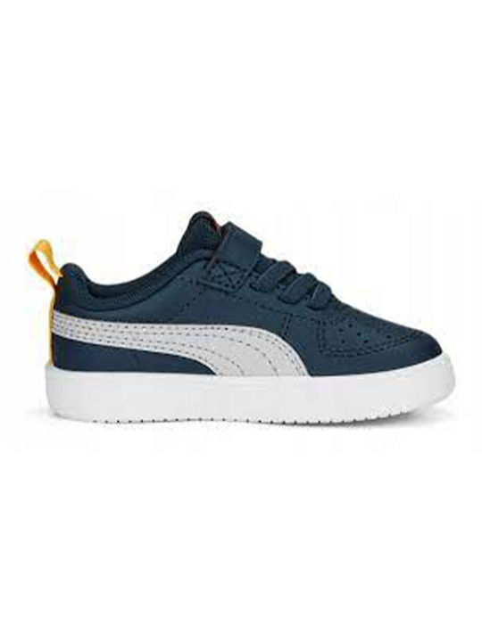 Puma Παιδικά Sneakers με Σκρατς Dark Blue / White / Orange