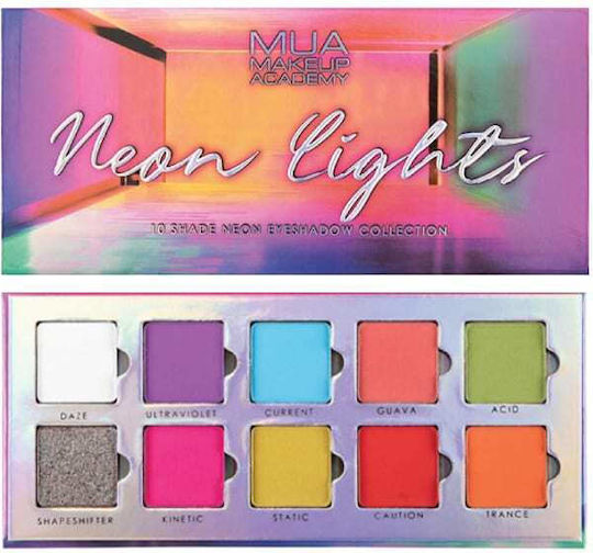 MUA Neon Lights Παλέτα με Σκιές Ματιών σε Στερεή Μορφή 11gr