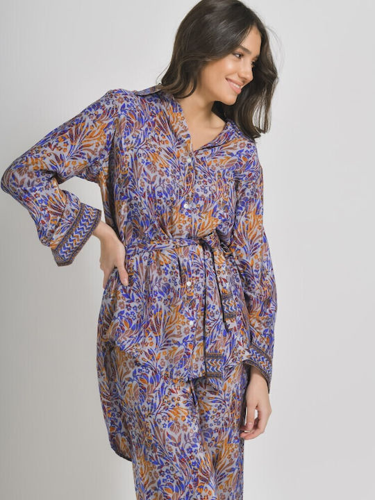 Ble Resort Collection Women's Top Beachwear Blue