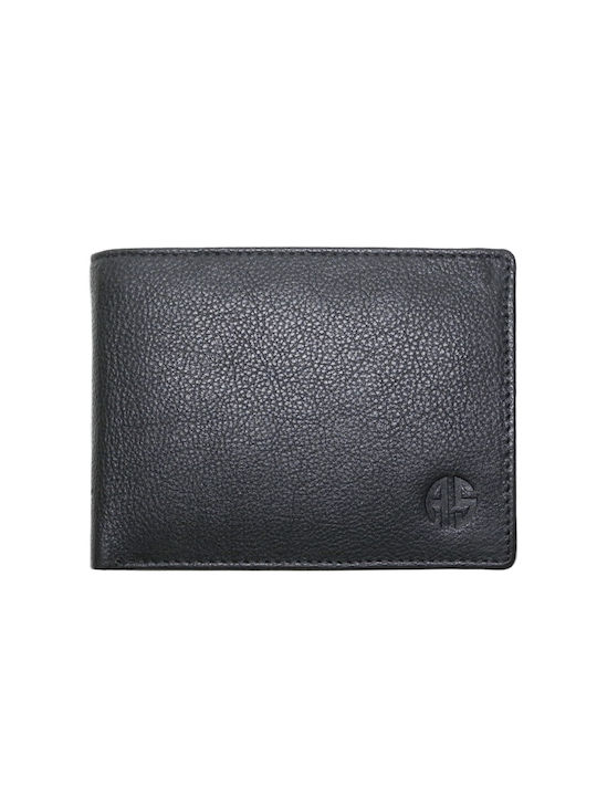 Alpha Status Men's Leather Wallet with RFID Black