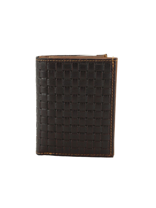 Ginis Men's Leather Wallet with RFID Brown