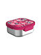 Quokka Inox Lunch Box Pink 18x16.5cm